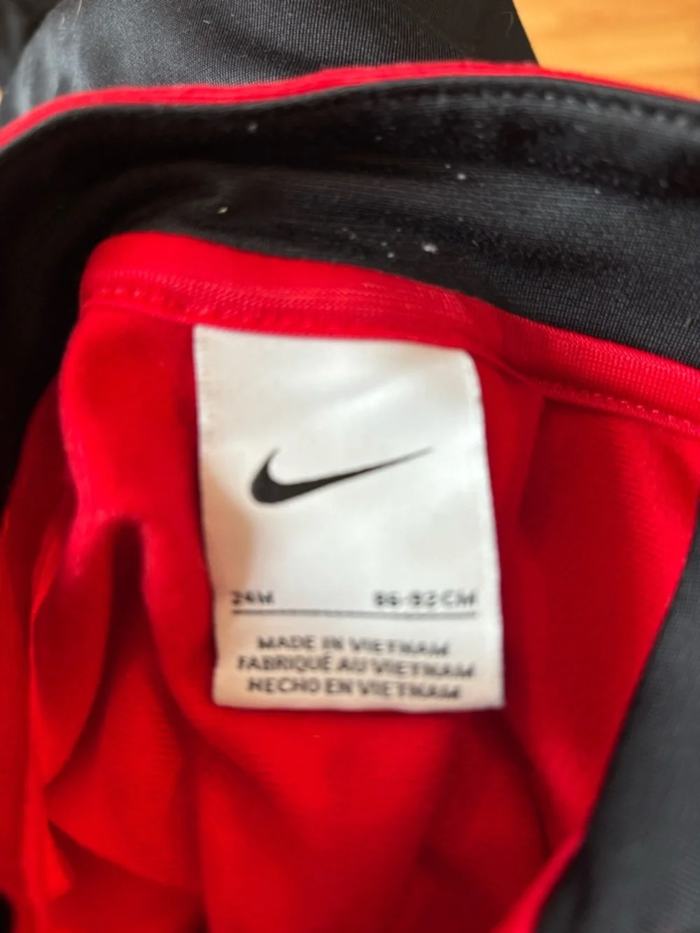 Nike Kids Tracksuit Jacket and Pants Set - Black & Red‎ - Picture 4 of 10